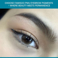 Palette blend demonstrates long-lasting color potential with FAMISOO PMU.