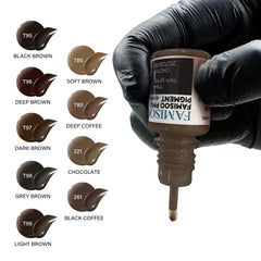 FAMISOO PMU bottle cap close-up showing secure seal for hygienic use.
