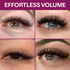 Glamgaze 500 premade fans in use for speed and precision during sessions.