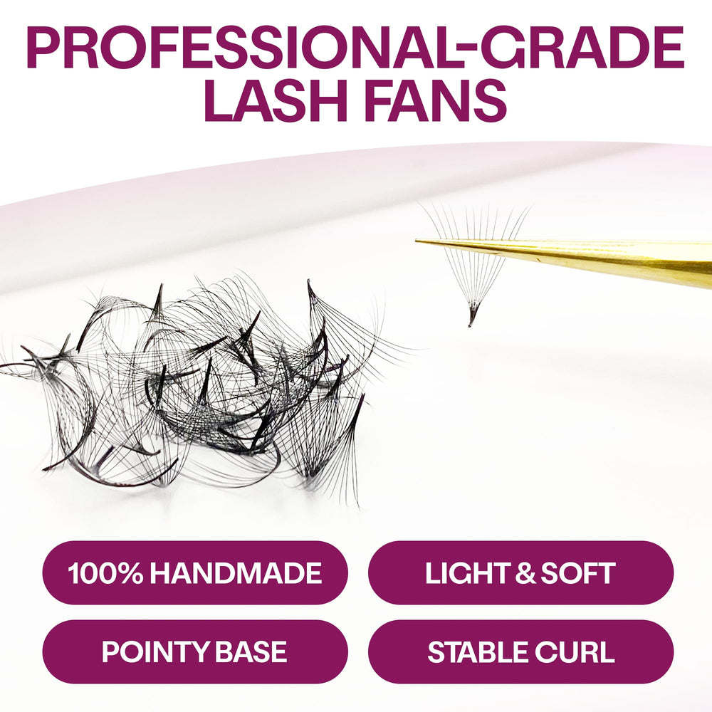 Glamgaze soft fluffy fans provide lightweight volume clients feel comfy.