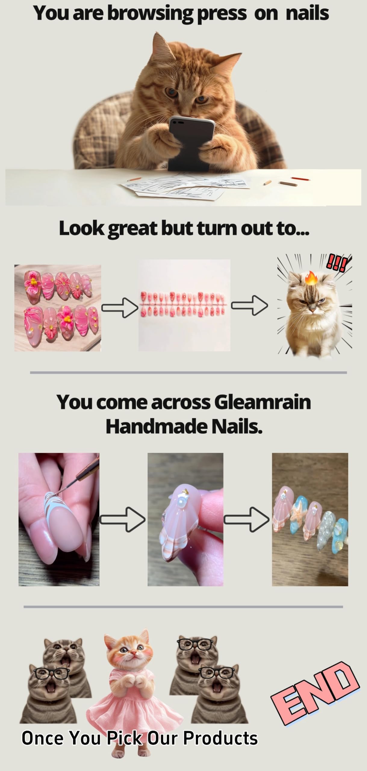 Gleamrain long-lasting glitter finish for at-home manicures