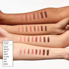 Glossier Lip Liner Bare pencil-tip detail highlights creamy texture for comfortable wear.