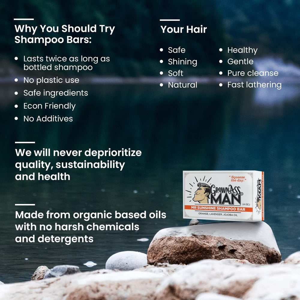 Eco-friendly packaging of Mister Sunshine bar in plastic-free design