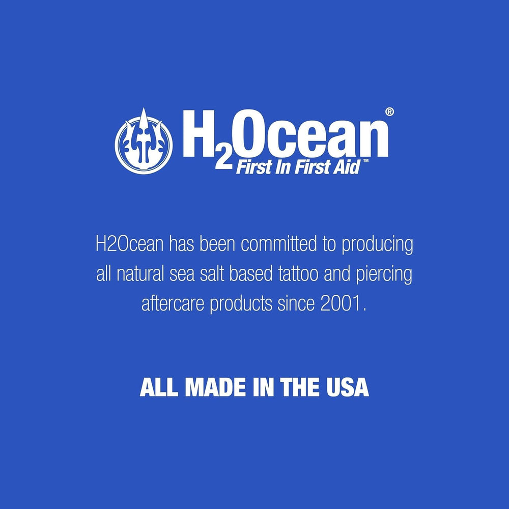 H2Ocean sterile saline for piercing care and safe daily use