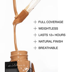 HIDE Concealer being built up for extra coverage