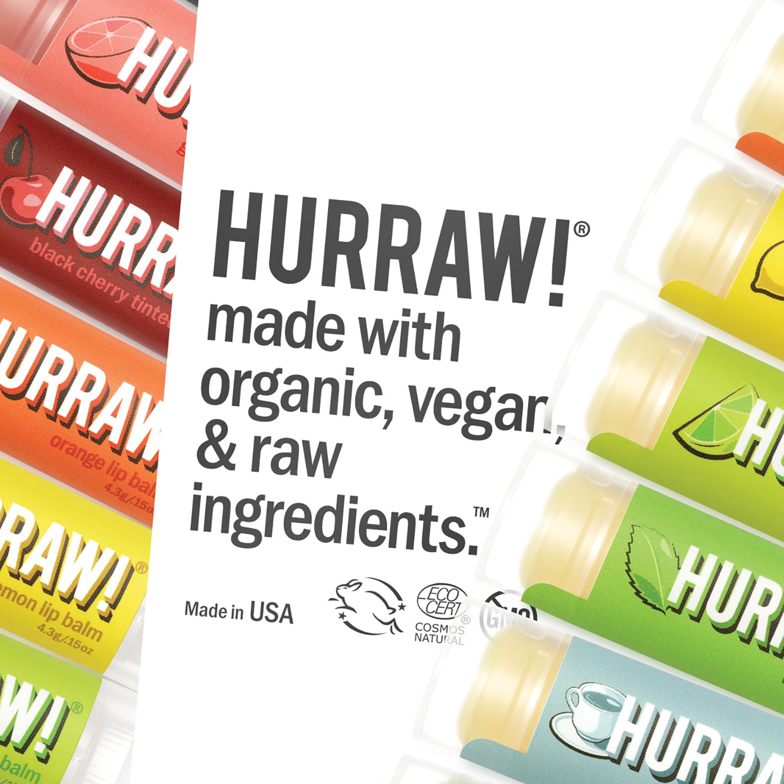 Certified organic vegan and cruelty-free Hurraw Licorice lip balm.