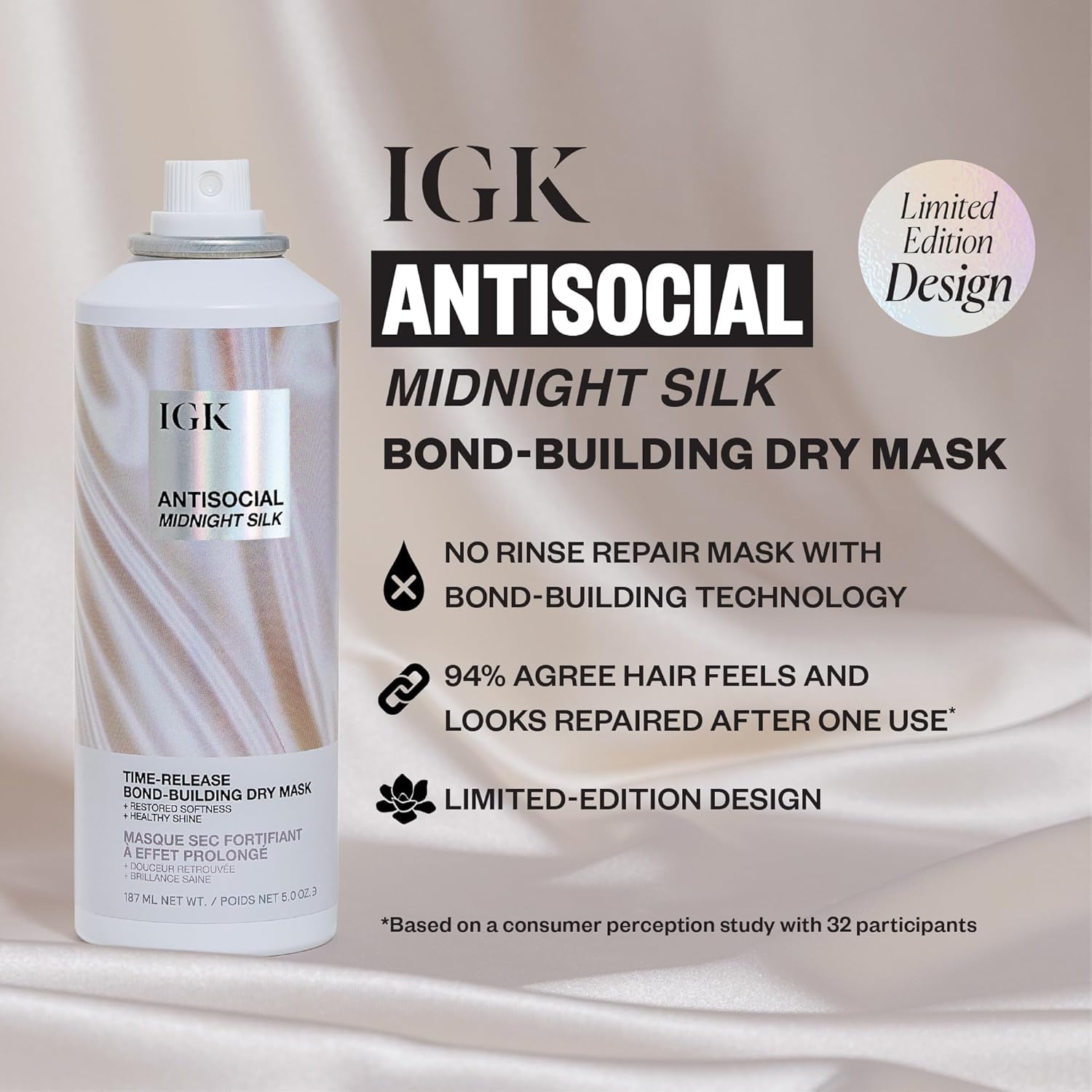 IGK Hair after use showing added shine and body.