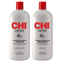 Infra Shampoo bottle pour for a refreshing cleanse and easy styling.