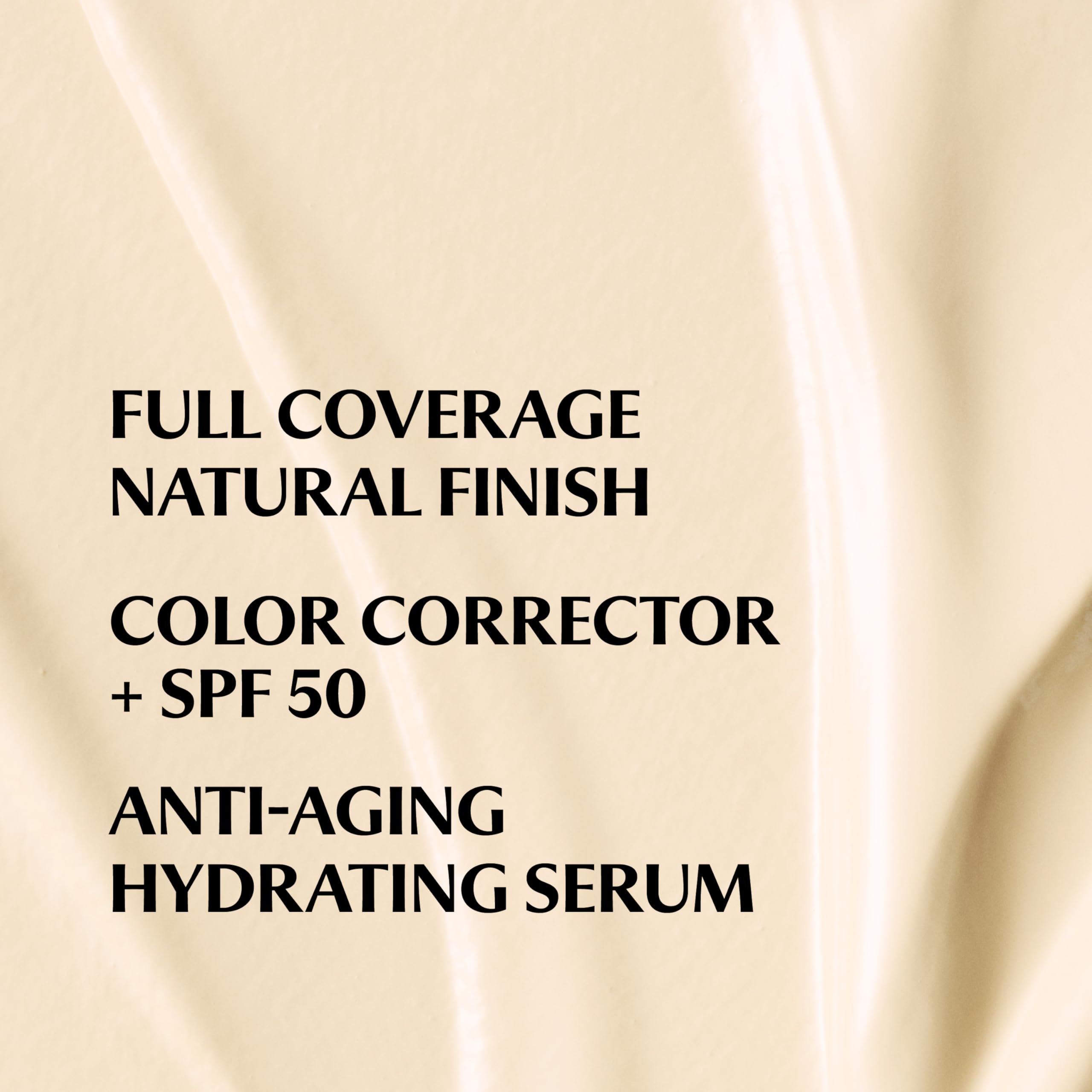 IT Cosmetics CC+ Cream Fair Warm face swatch demonstrates color-correcting coverage