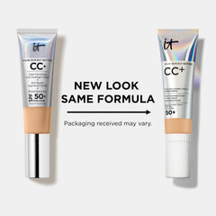 IT Cosmetics CC+ Cream Fair Warm hydrates with hyaluronic acid for a plumped look