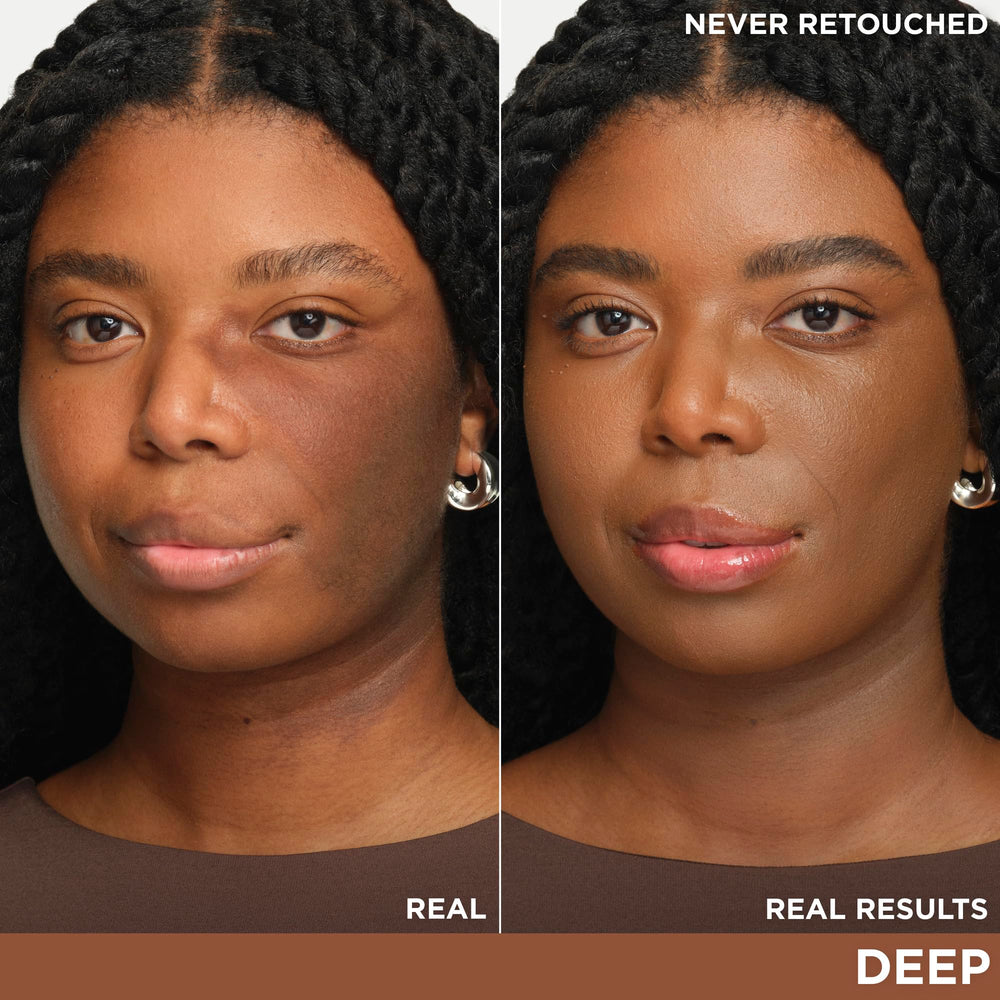 IT Cosmetics CC+ Cream Deep swirl showing natural, seamless finish on skin.