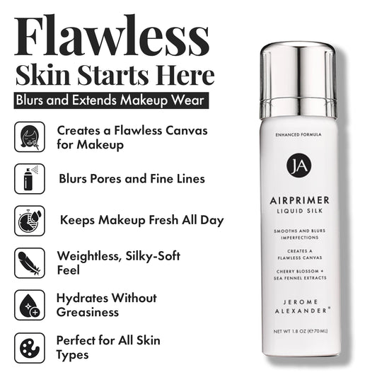 Jerome Alexander LiquidSilk Air Primer smoothing skin to minimize pores