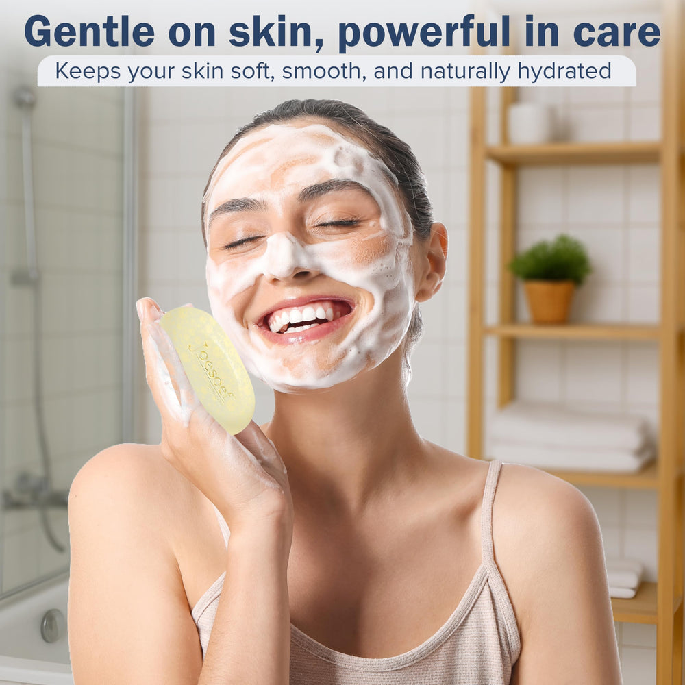 JOESOEF SKIN CARE sulfur soap ingredient label highlights salicylic and sulfur