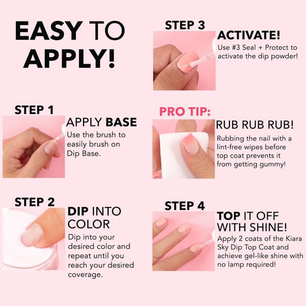 Kiara Sky Nail-strengthening formula with vitamins and calcium for healthier nails.