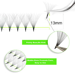 Kolybel handmade soft premade lash extensions feel light and natural.