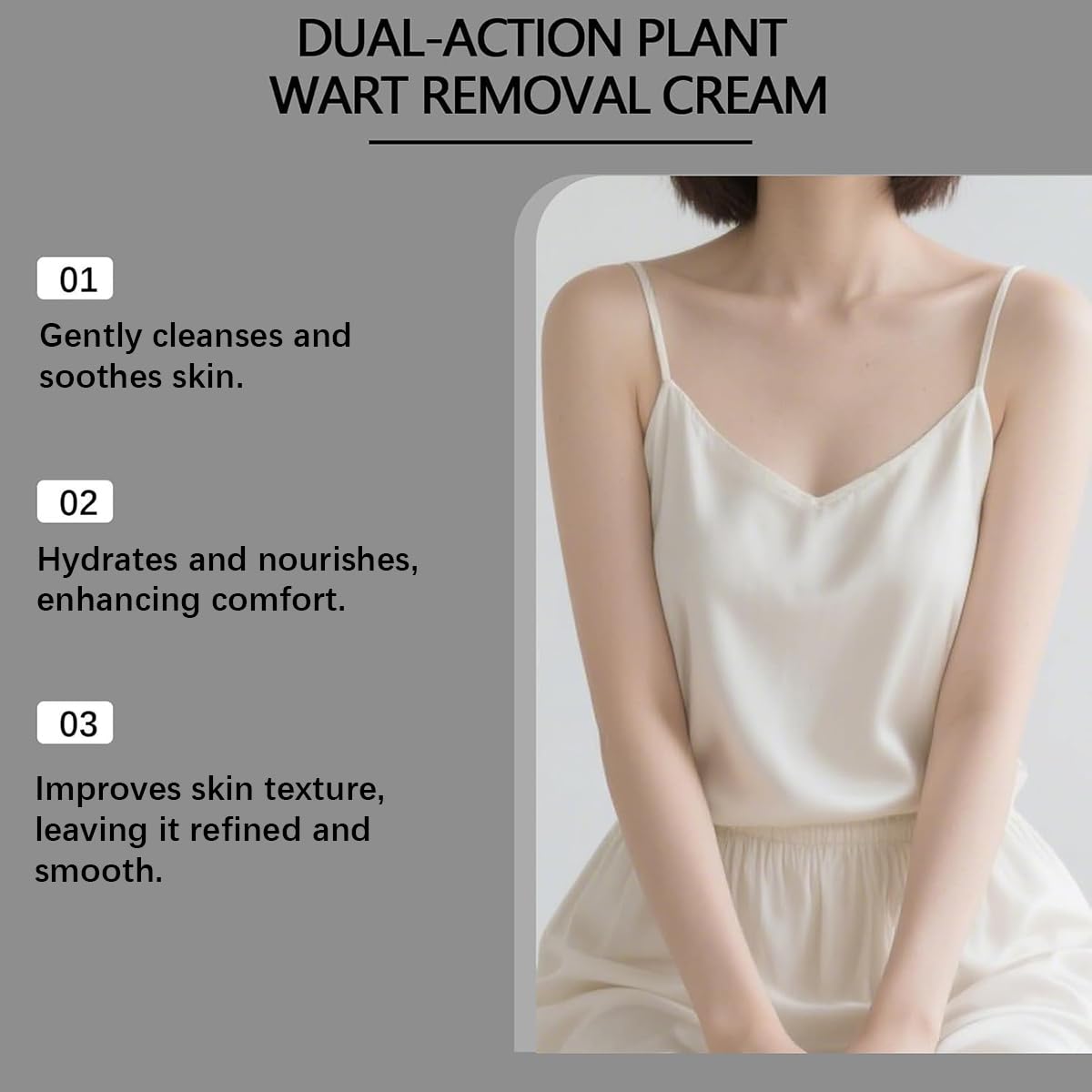 Applying Krajiyya natural body serum for nourishment