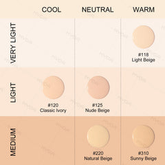 KYDA AirBrush Foundation puff application enables easy blending.