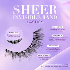 Lilly Lashes Half Lashes Natural Look — subtle lift for everyday appeal.