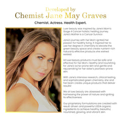 LUXEBEAUTY hand applying lotion with a non-greasy finish demonstration.