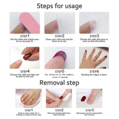 MAGLFELL reusable acrylic nails ideal for typing and travel.