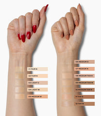 Spot coverage use on redness and blemishes with natural finish