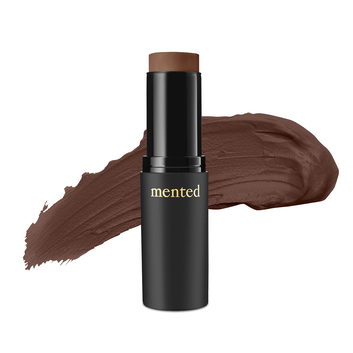 Mented stick foundation application shows quick, even coverage for busy mornings.