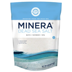 Minera Dead Sea Salt 19 lb bag ready for home spa use