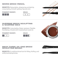 MORPHE M625 brush for precise brow blending closeup