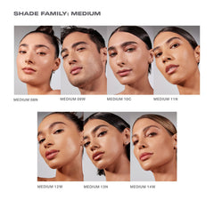 MORPHE Lightform Dewy Foundation brush M101 demonstrates easy blending for a soft, natural finish