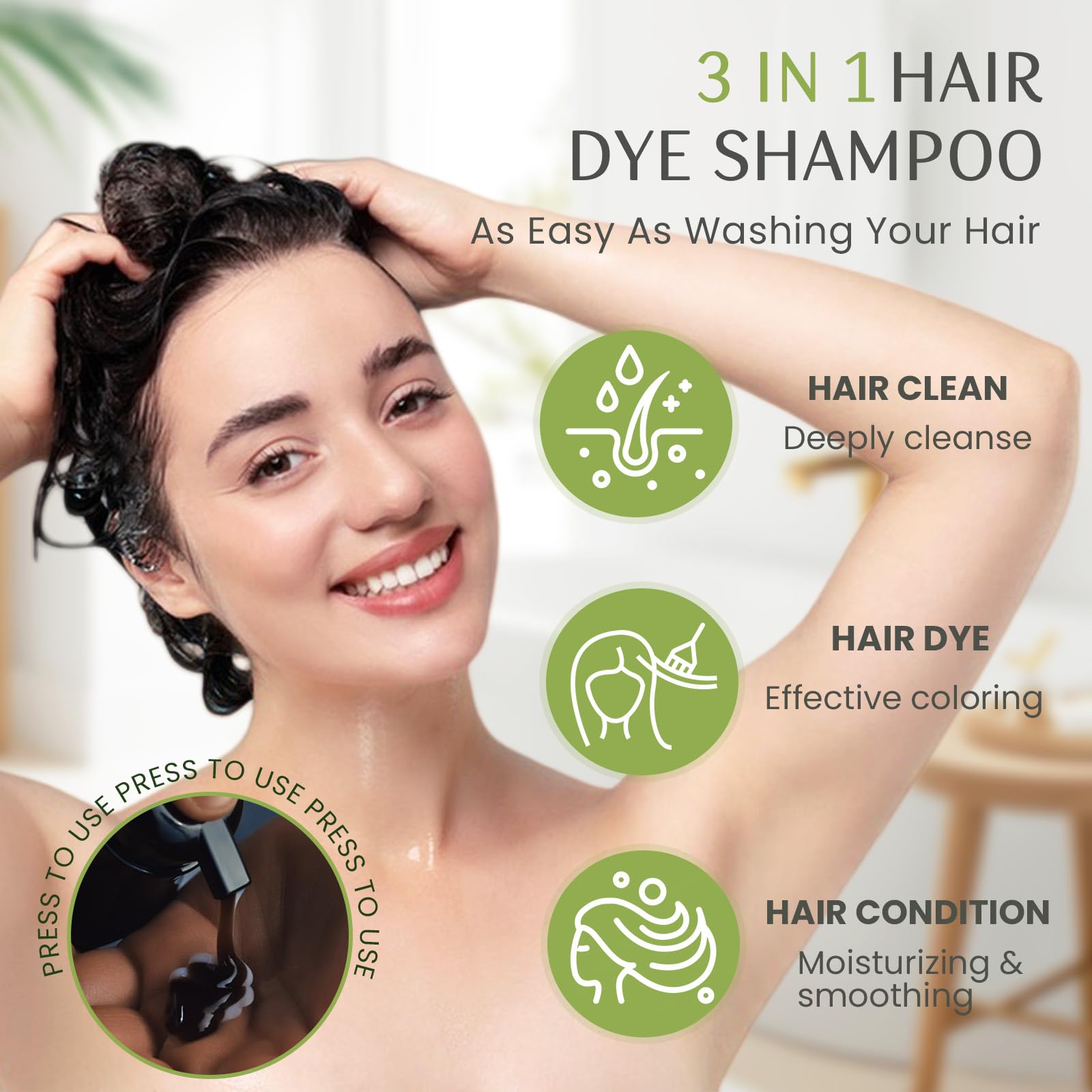 Mxvbaty dye application scene shows easy mix-dye-dry process for busy mornings.