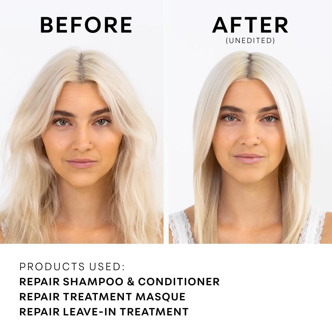 NatureLab TOKYO repair duo before-after showing improved texture