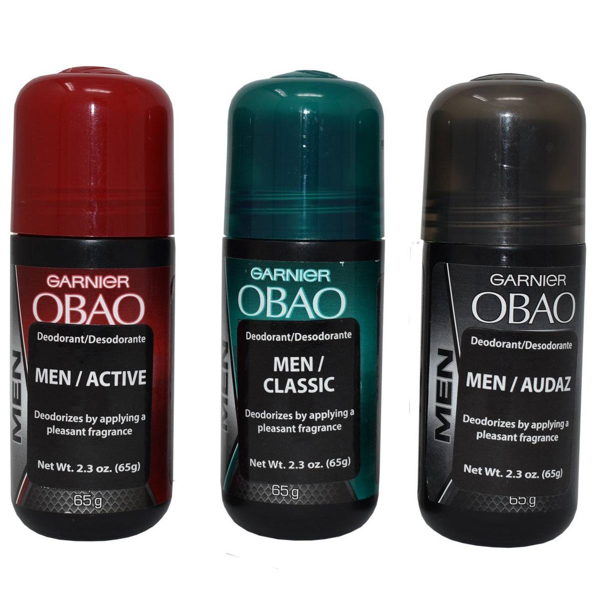 OBAO assorted deodorant for men pack 3 offers long lasting freshness for daily wear.