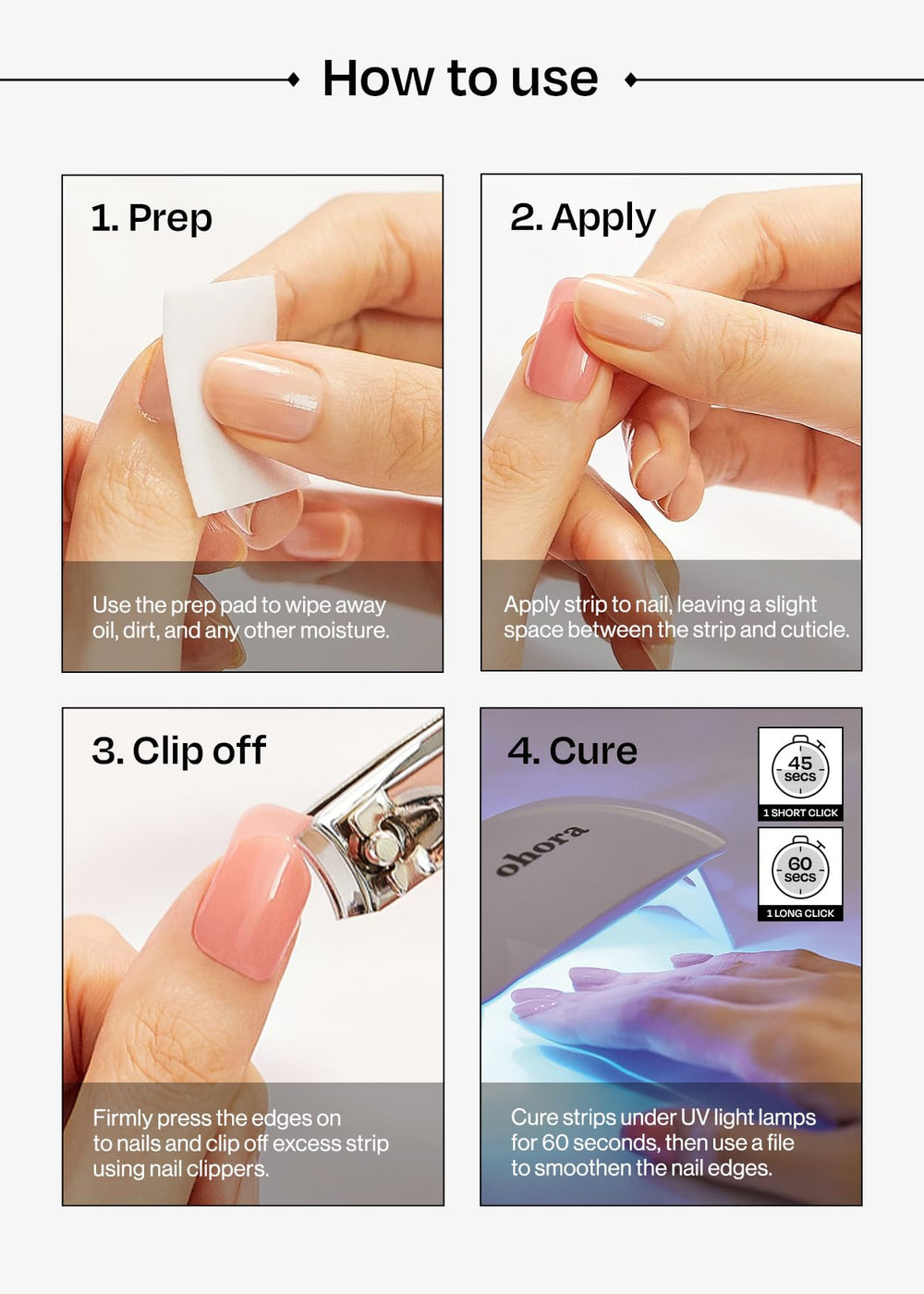 ohora N Bubble Bomb removal shown with gentle peel for safe, residue-free change