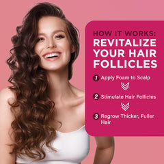 OLIVITA foam dispensing action shows easy, mess-free daily application