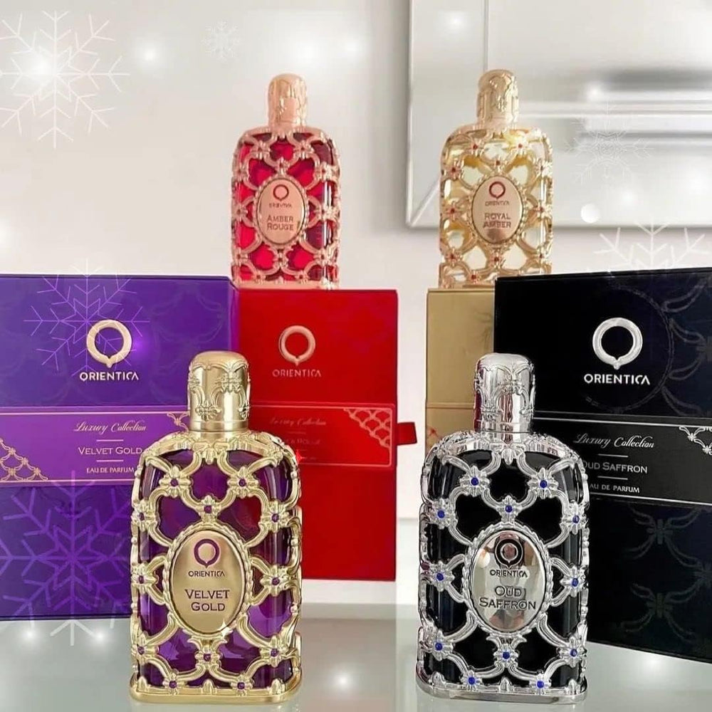 Orientica Amber Rouge 30ml bottle for on-the-go refinement.