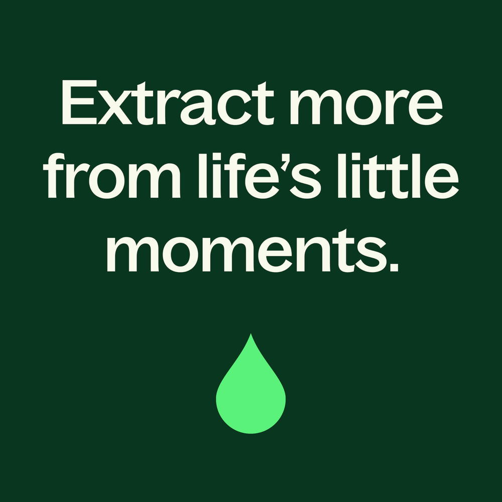 Natural essential oils blend shown for cleansing and refreshing shower experience.