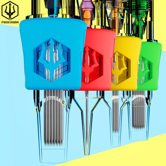 Poseidon 1007RL needle tip close-up for precise liner performance.