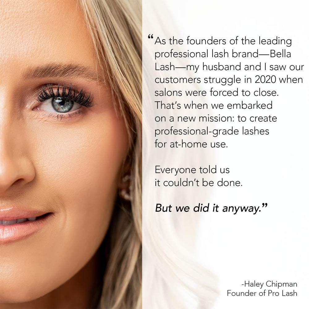 Pro Lash SoftWear easy-application steps to achieve a polished finish.