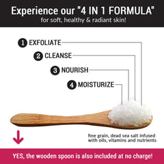 PureSCRUBS natural loofah pad for gentle exfoliation.