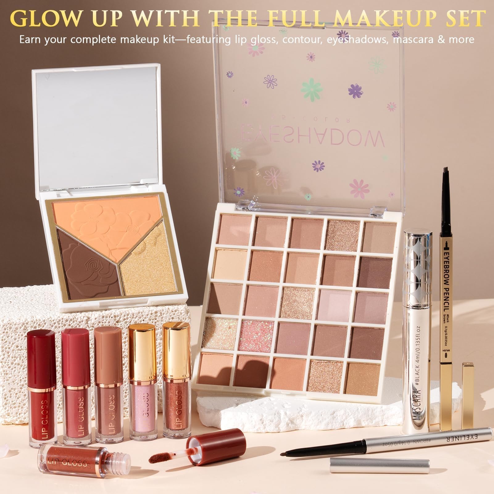 Qinline color eyeshadow 25 opens up bold, creative looks.