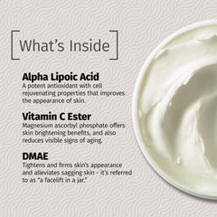 Vitamin C ester emphasis in Reviva Labs DMAE Cream for brightening and radiance
