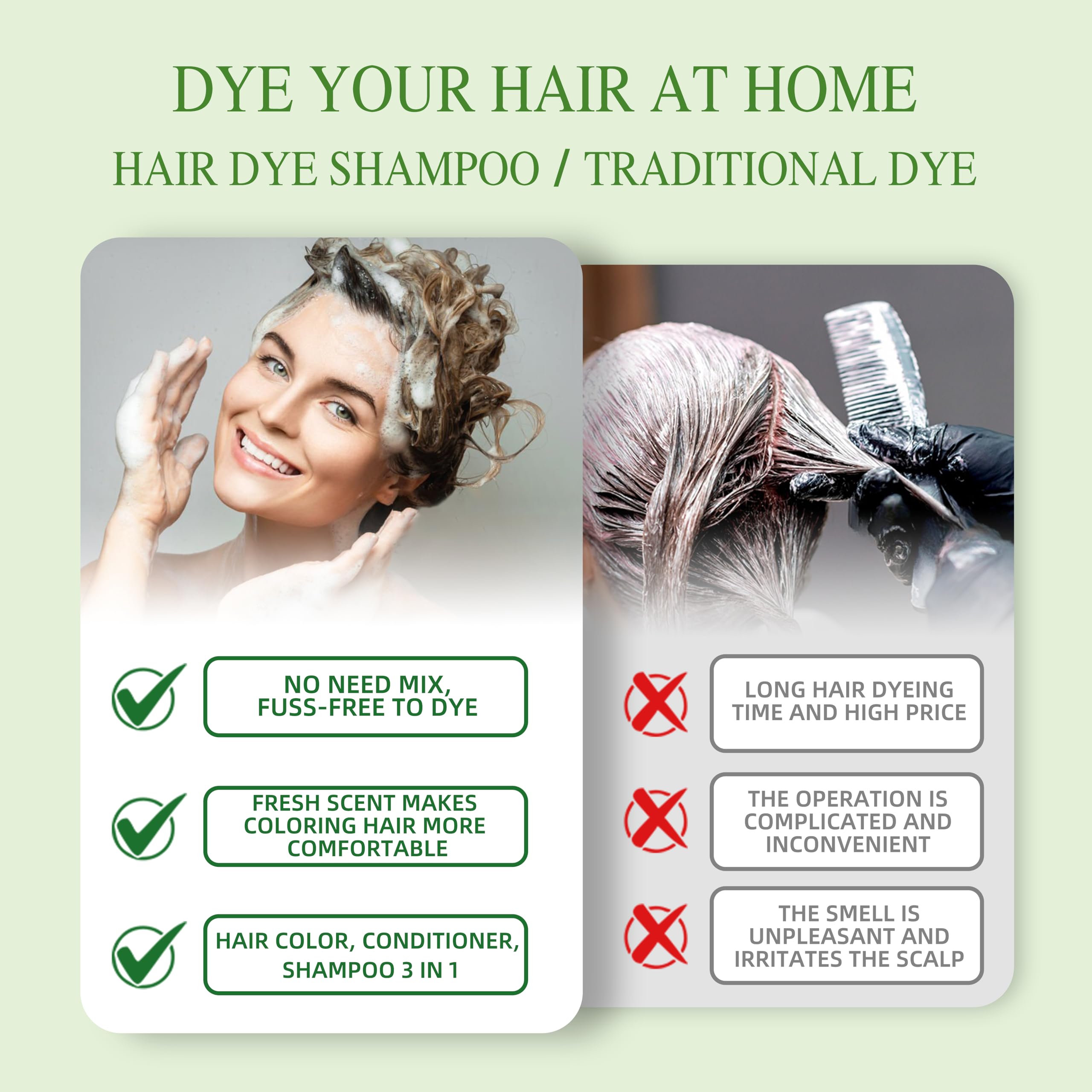 SHIHUANUO gray coverage result with natural-looking shade.