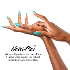 Nutri-Plus System closeup highlights nourishing ingredients for healthier nails