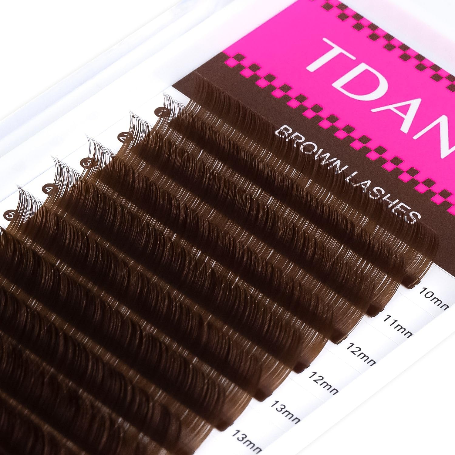 TDANCE brown lash tray setup shows color variety and easy pickup