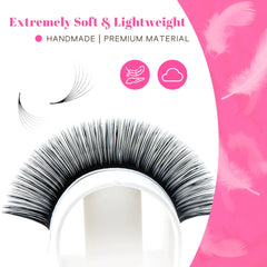 TDANCE Cashmere lashes length 8-15mm close-up showing lightweight fluff