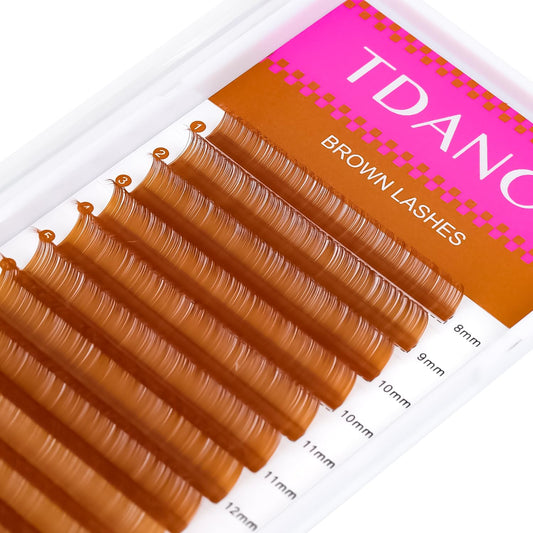 TDANCE colored brown lashes offer versatile drama for everyday and special occasions.