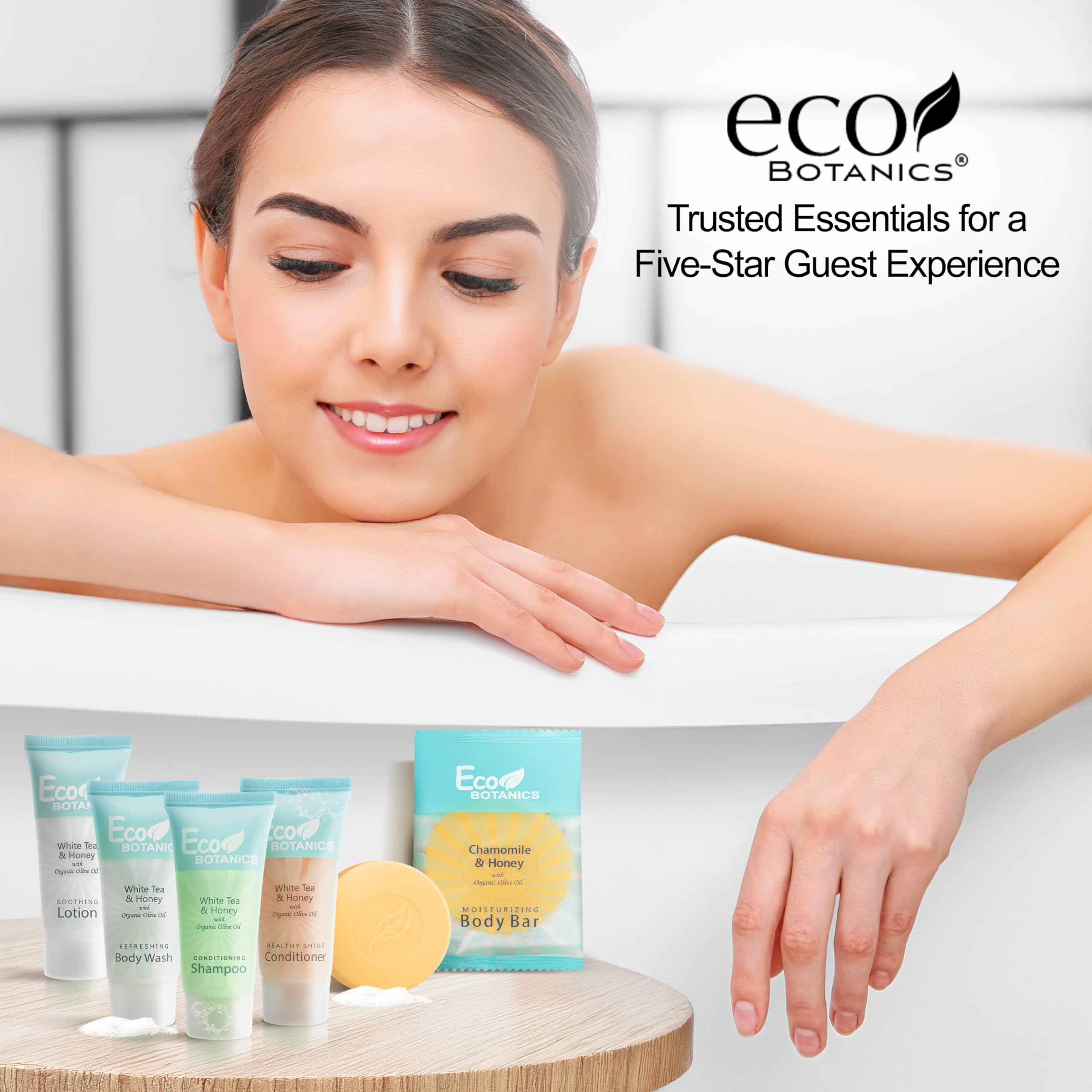 Terrapure white tea scented amenities create a fresh hotel vibe