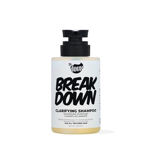 The Doux BREAKDOWN shampoo lather captured mid-foam for a refreshing cleanse.