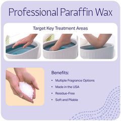 Soft, pliable Therabath wax close-up ready for easy application.