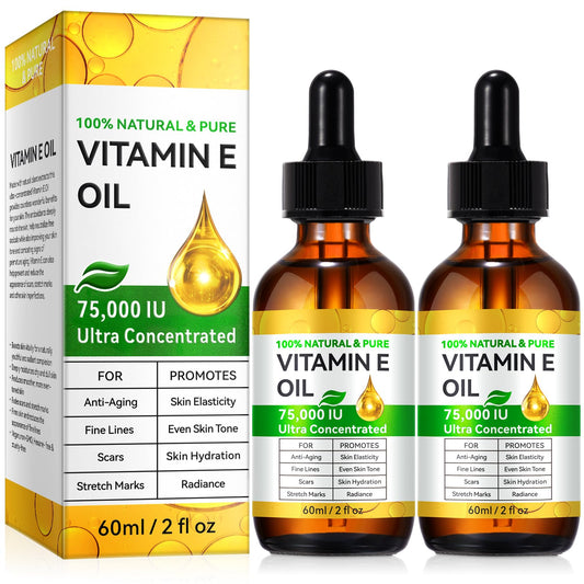 Tiuedu Vitamin E oil bottle for face application enhances hydration and smooth skin.